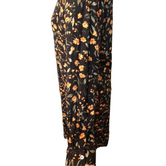 Polo Live black and orange ditzy floral shirt dress - Picture 6 of 12